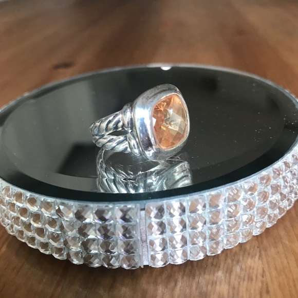 Ross-Simons Jewelry - Sterling Silver Apricot Colored Citrine Ring